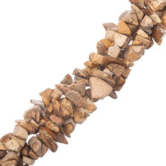 Jasper Picture (Natural) Bead Chips 36" Strand