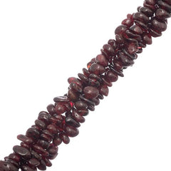 Garnet (Natural) Bead Chips 36" Strand