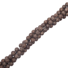 4mm Obsidian Snowflake Brown (Natural) Beads 15-16" Strand
