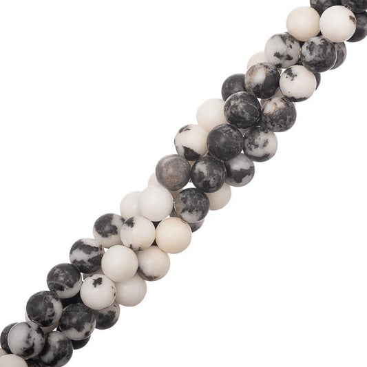 6mm Jasper Zebra (Naturel) Perles 15-16" Strand