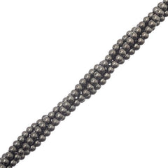 3mm Hematite Magnetic (Synthetic) Beads 15-16" Strand