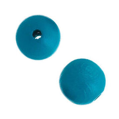 10mm Round Turquoise Wood Beads 25/pk