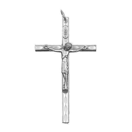 2" Crucifix Nickel Metal Pendant 1/pk