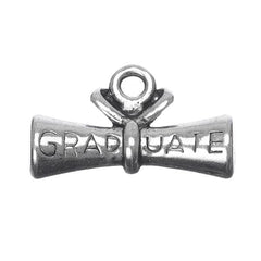 7/8" Graduate Diploma Metal Charm 5/pk
