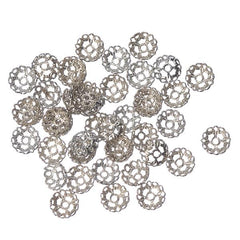 6mm Nickel Bead Caps 100/pk