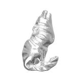 Pendentif en métal loup hurlant de 1 5/8 po 1/pqt