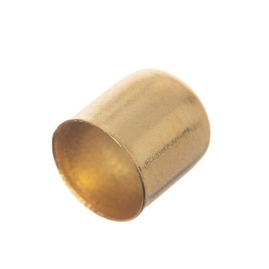 End Caps Domed 8x7mm Gold 10/pk