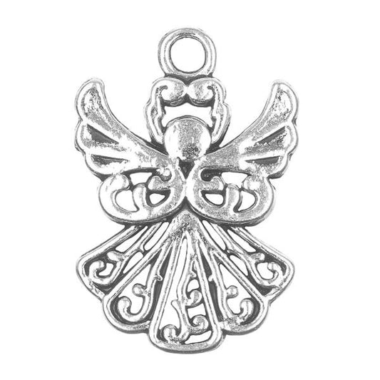 3/4" Angel Metal Charm 5/pk