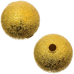 Round 10mm Stardust, Gold Beads 10/pk