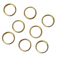 7mm Split Rings Gold 100 Grams