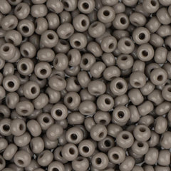 10/0 Czech Seed Beads #103 Opaque Grey 22g