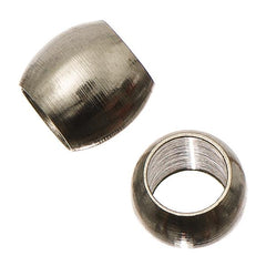 Barrel 6.5mm, Nickel Metal Beads 50/pk