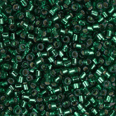 11/0 Delica Bead #0605 Silver Lined Emerald 5.2g