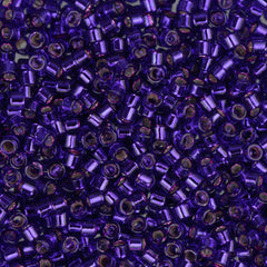 11/0 Delica Bead #0610 Silver Lined Dark Violet 5.2g