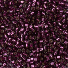 11/0 Delica Bead #1342 Silver Lined Raspberry 5.2g