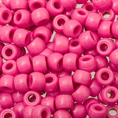 Pony Beads 100/pk - Hot Pink