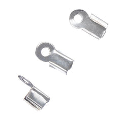 3.5mm Cord Ends Silver 100/pk