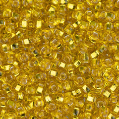 10/0 Czech Seed Beads #1310V Silver Lined Yellow 22g