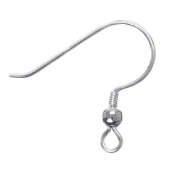 Sterling Silver Fish Hook Earrings 2/pk