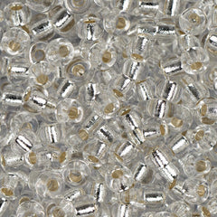 8/0 Miyuki Seed Beads #0001 Silver Lined Crystal 22g