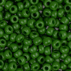 8/0 Miyuki Seed Beads #0411 Opaque Jade Green 22g