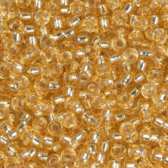 11/0 Miyuki Seed Beads #0003 Silver Lined Gold 22g