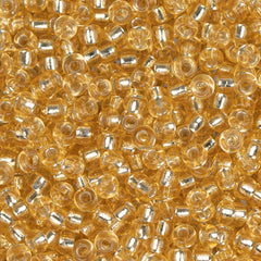 11/0 Miyuki Seed Beads #0003 Silver Lined Gold 22g