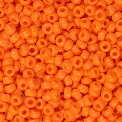 11/0 Miyuki Seed Beads #0406 Opaque Orange 22g