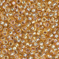 11/0 Miyuki Seed Beads #1003 Silver Lined Gold AB 22g
