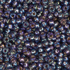 11/0 Miyuki Seed Beads #1024 Silver Lined Amethyst AB 22g