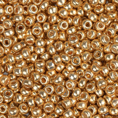11/0 Miyuki Seed Beads #1052 Galvanized Gold 22g