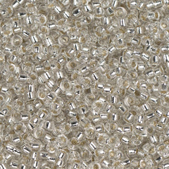 15/0 Miyuki Seed Beads #0001 Silver Lined Crystal 22g