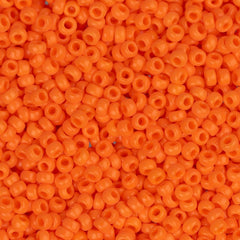 15/0 Miyuki Seed Beads #0406 Opaque Orange 22g