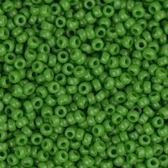 15/0 Miyuki Seed Beads #0411 Opaque Pea Green 22g