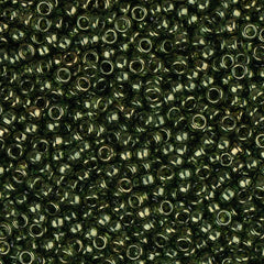15/0 Miyuki Seed Beads #0306 Olive Gold Luster 22g