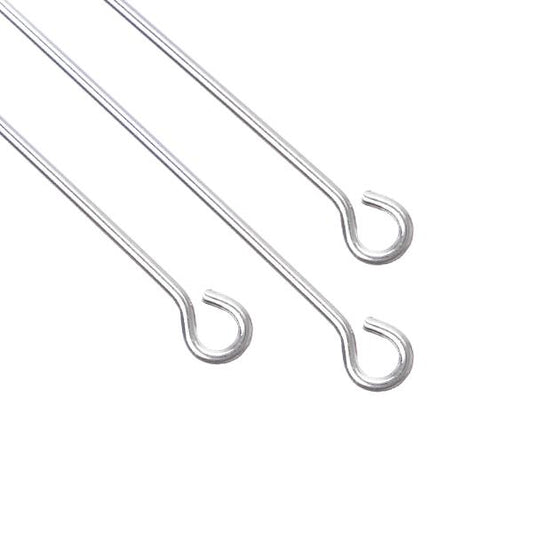 Eye Pins 2" Sterling Silver (21g) 5/pk