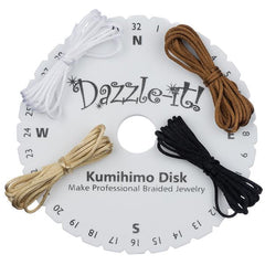 Round Kumihimo Braiding Disk & Rattail Cord 1/pk