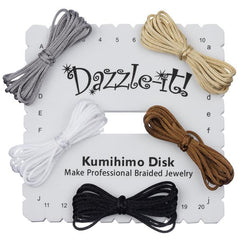 Square Kumihimo Braiding Disk & Rattail Cord 1/pk