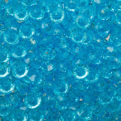 5mm Plastic Rondelle Beads 1000/pk - Light Aqua