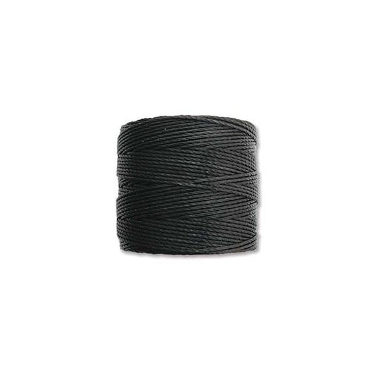 S-Lon Bead Cord .5mm Noir 77yd Bobine