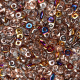*Czech Superduo Beads Crystal Sliperit 24g