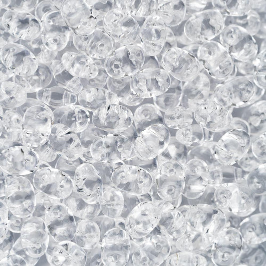 *Czech Superduo Beads 24g Crystal