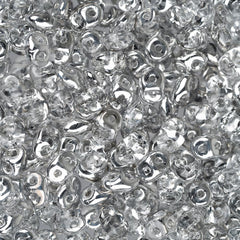 Czech Superduo Beads 24g Crystal Labrador