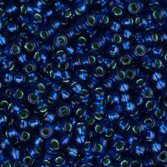 11/0 Miyuki Seed Beads #1457 Metallic Emerald Dark Sapphire 23.5g