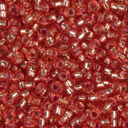 11/0 Miyuki Seed Beads #1660 Silver Lined Light Salmon 24g