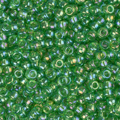 11/0 Miyuki Seed Beads #179L Transparent Light Green AB 24g