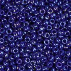 11/0 Miyuki Seed Beads #1945 Opaque Cobalt Luster 23.5g