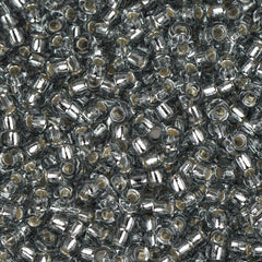11/0 Miyuki Seed Beads #21L Silver Lined Grey Luster 24g