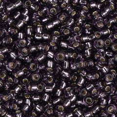 11/0 Miyuki Seed Beads #0024 Silver Lined Amethyst 22g