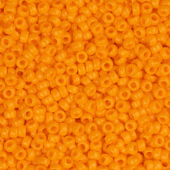 15/0 Miyuki Seed Beads #0405 Opaque Mandarin Orange 22g